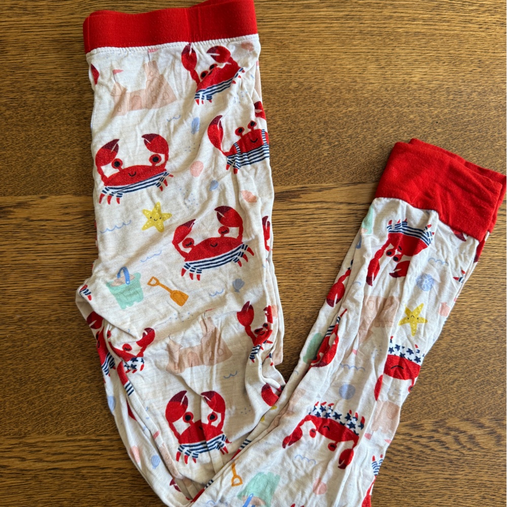 Little Sleepies Crab PANTS ONLY 7/8